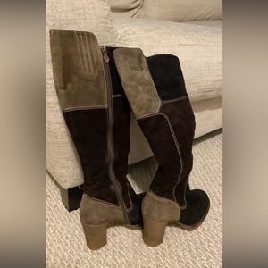 Winter high heels boots